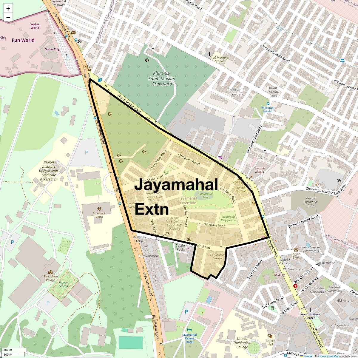 Check Time Travel of Jayamahal Extn, Bangalore