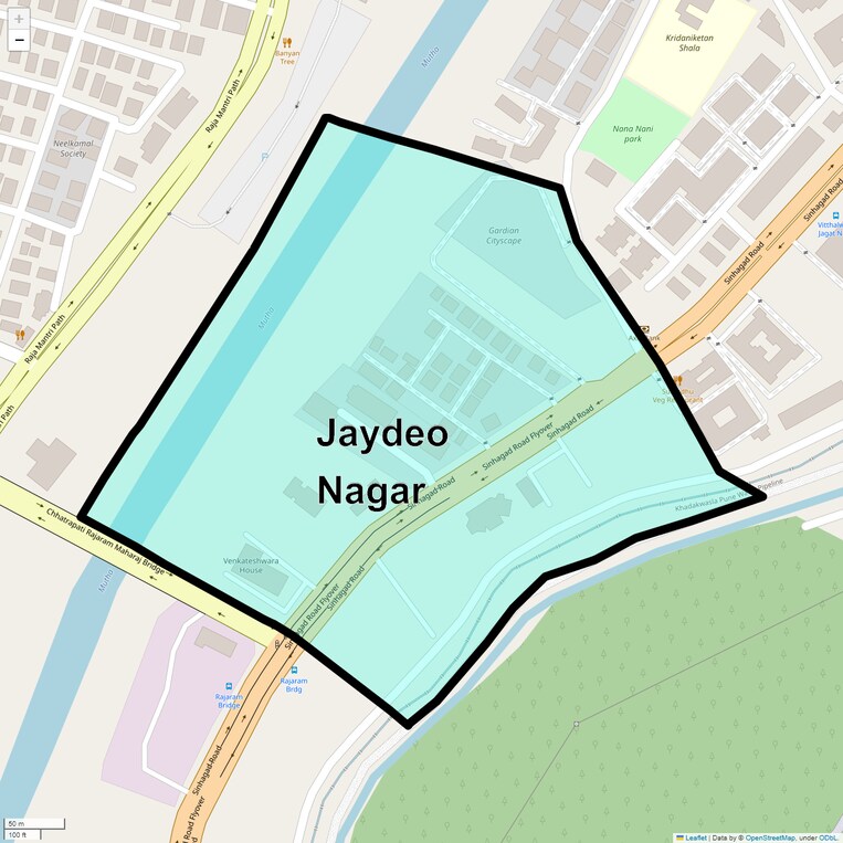 Location Map of Jaydeo Nagar