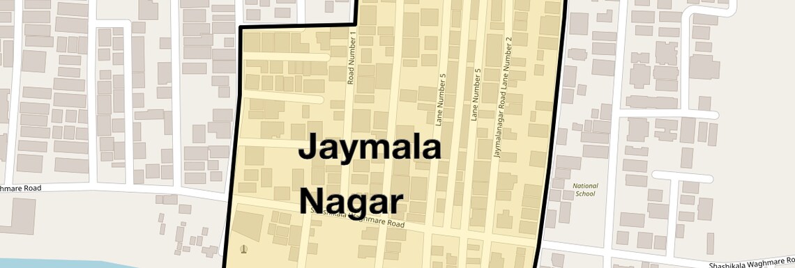 Location Map of Jaymala Nagar, Pune