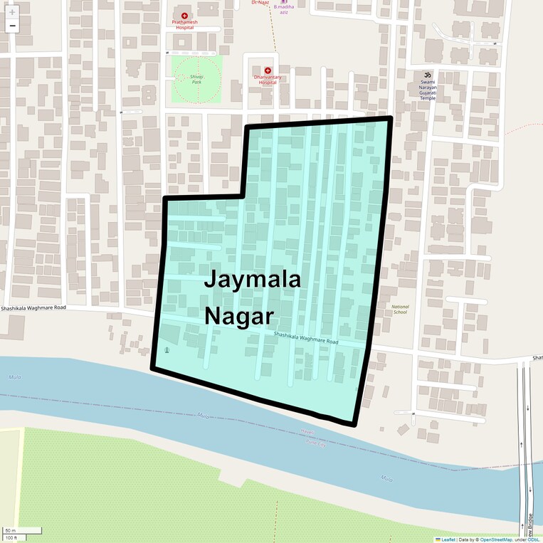 Location Map of Jaymala Nagar