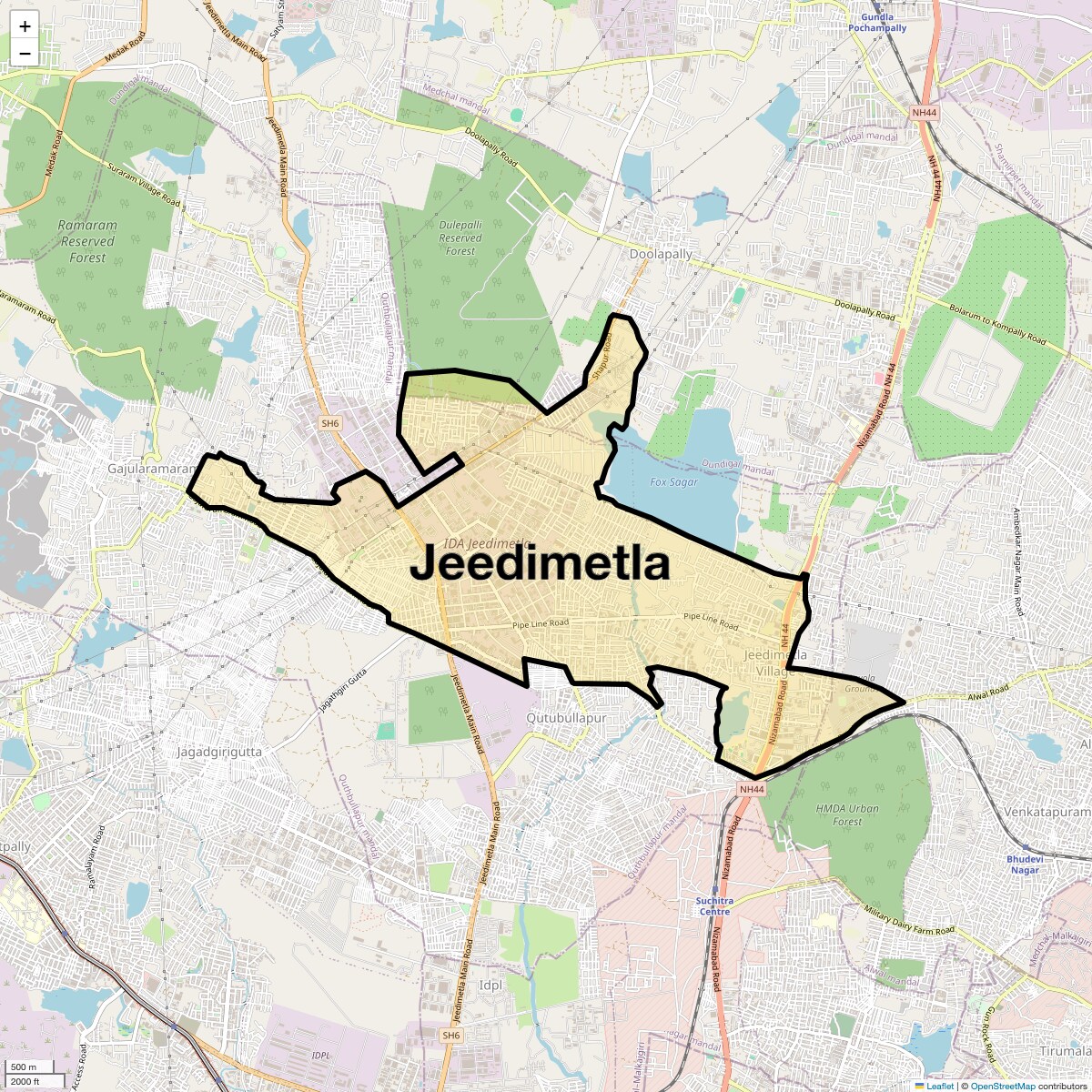 Check Time Travel of Jeedimetla, Hyderabad
