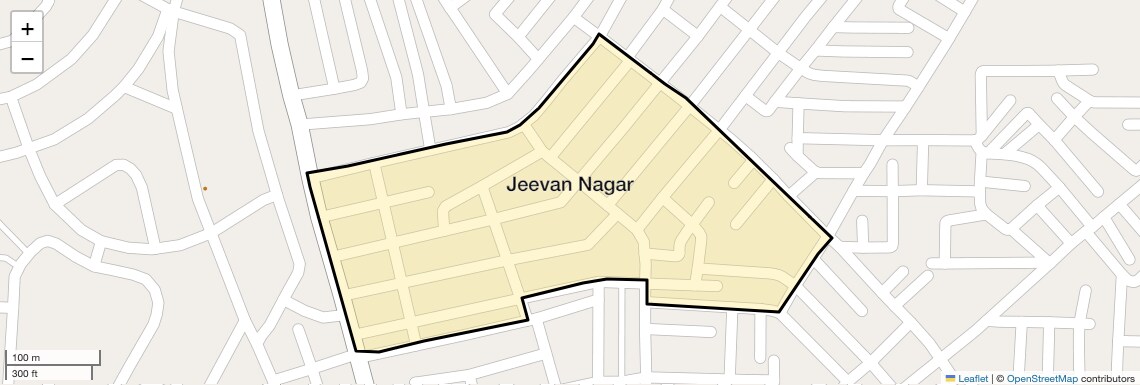 Location Map of Jeevan Nagar, Sonipat