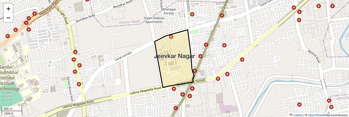 Jeevkar Nagar Map