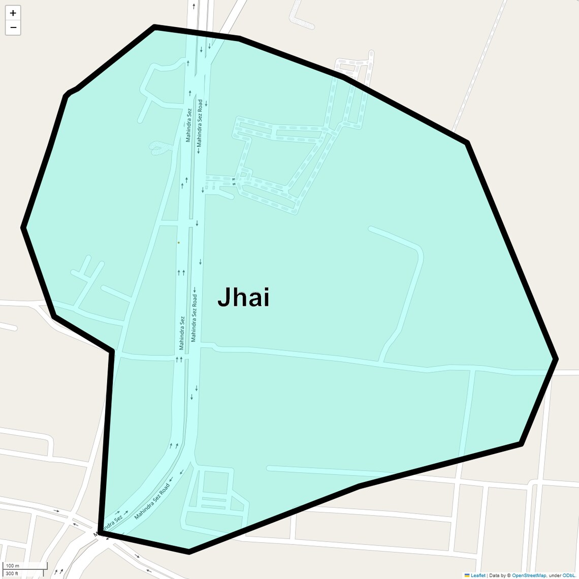 Location Map of Jhai, Jaipur