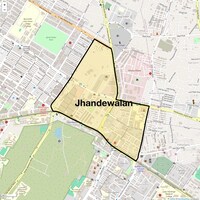 Jhandewalan Map