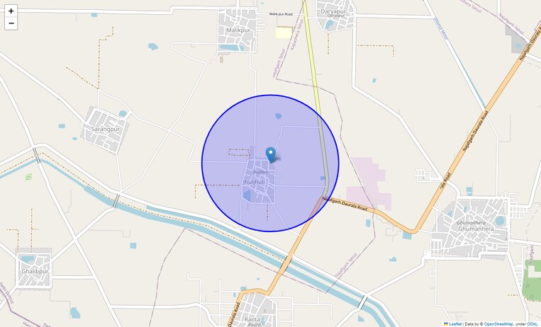 Location Map of Jhuljhuli