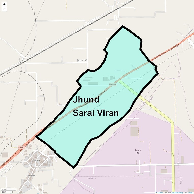 Location Map of Jhund Sarai Viran