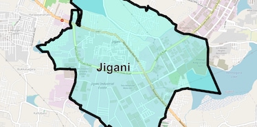 Location Map of Jigani, Bangalore