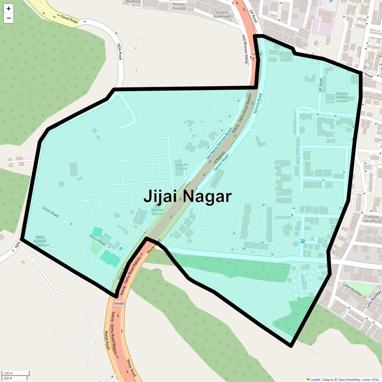 Location Map of Jijai Nagar
