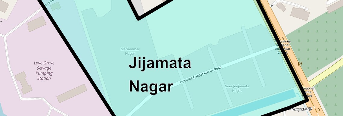 Location Map of Jijamata Nagar, Mumbai