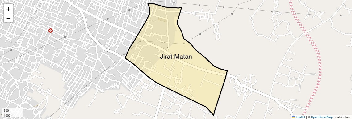Location Map of Jirat Matan, Allahabad