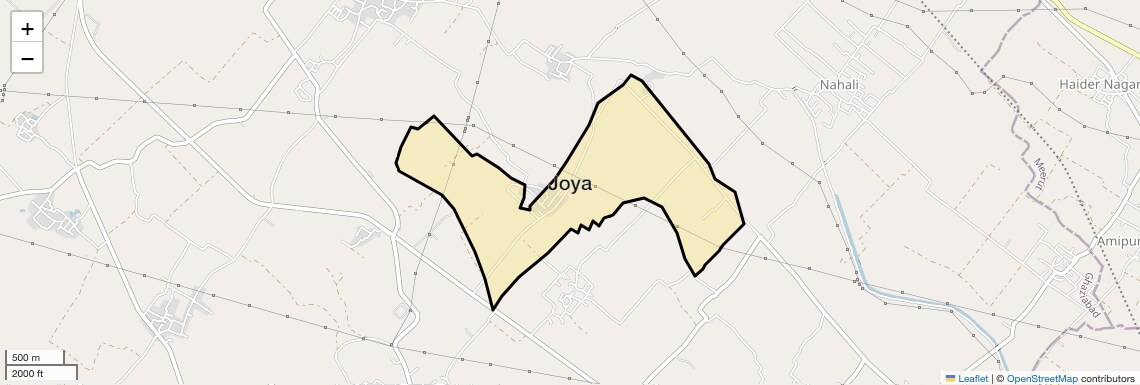 Location Map of Joya, Ghaziabad