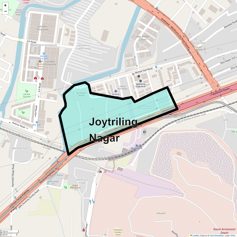 Location Map of Joytriling Nagar