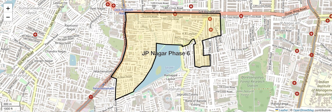 JP Nagar Phase 6,Bangalore