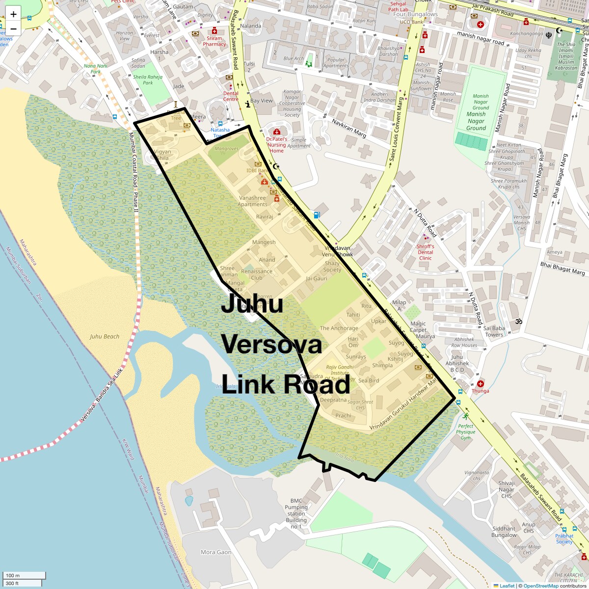 Check Time Travel of Juhu Versova Link Road, Mumbai