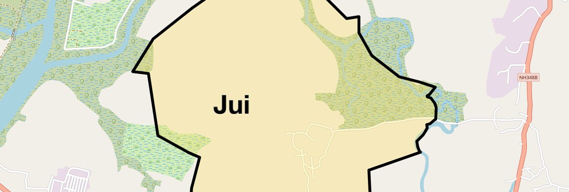 Location Map of Jui, Navi Mumbai