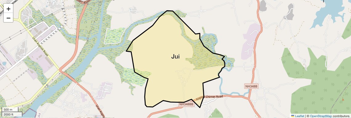 Location Map of Jui, Navi Mumbai