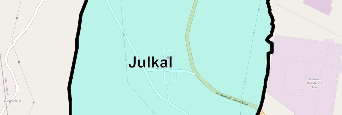 Location Map of Julkal, Hyderabad