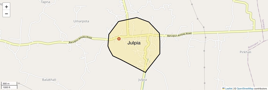 Location Map of Julpia, Kolkata