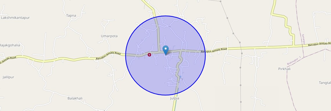 Location Map of Julpia, Kolkata