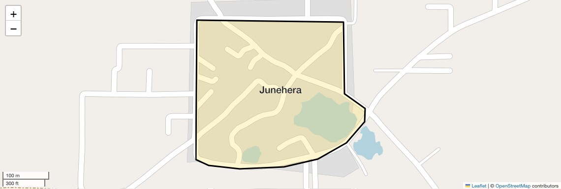 Location Map of Junehera, Faridabad