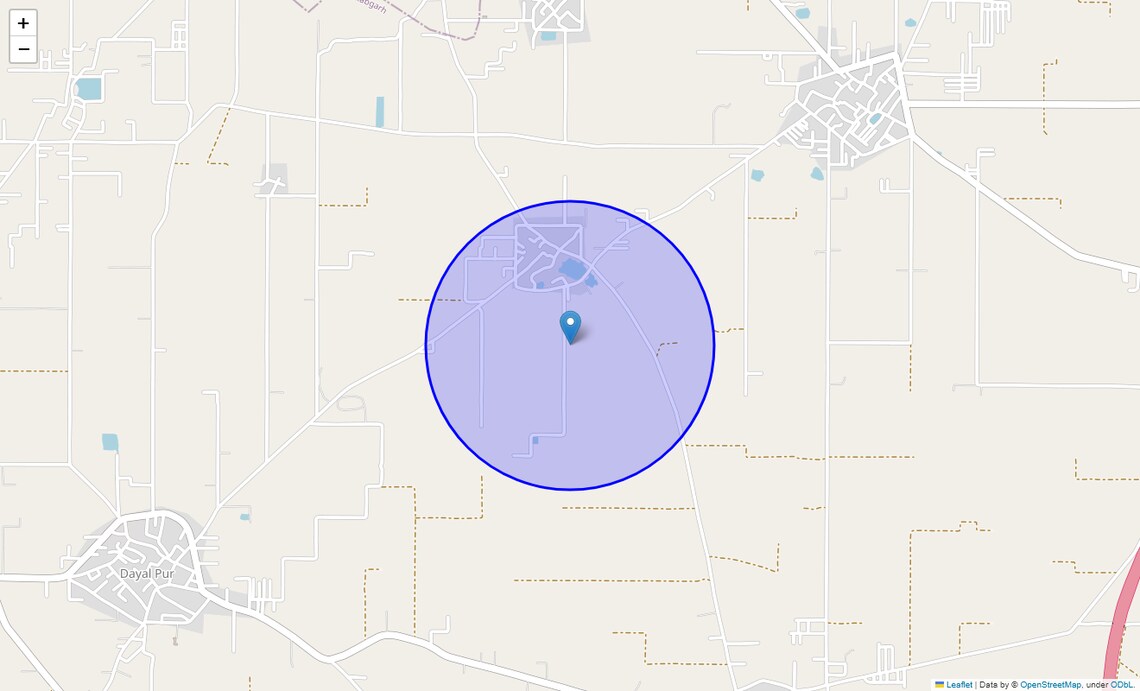 Location Map of Junehera, Faridabad