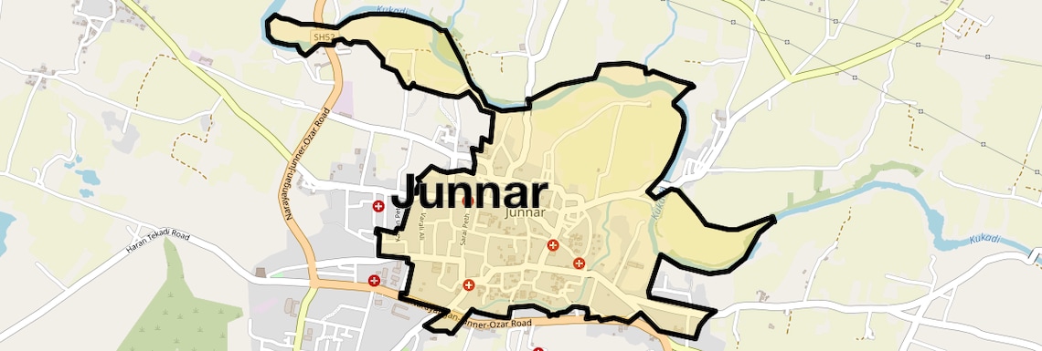 Location Map of Junnar, Pune