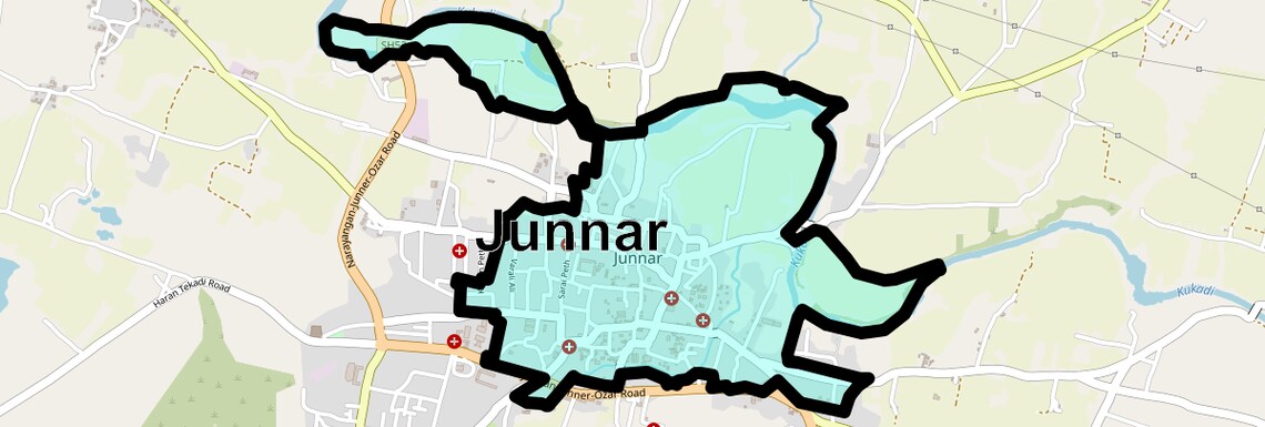 Location Map of Junnar, Pune