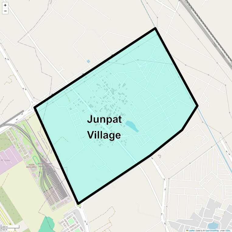Location Map of Junpat Village