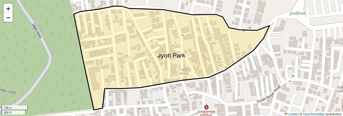 Location Map of Jyoti Park, Pune