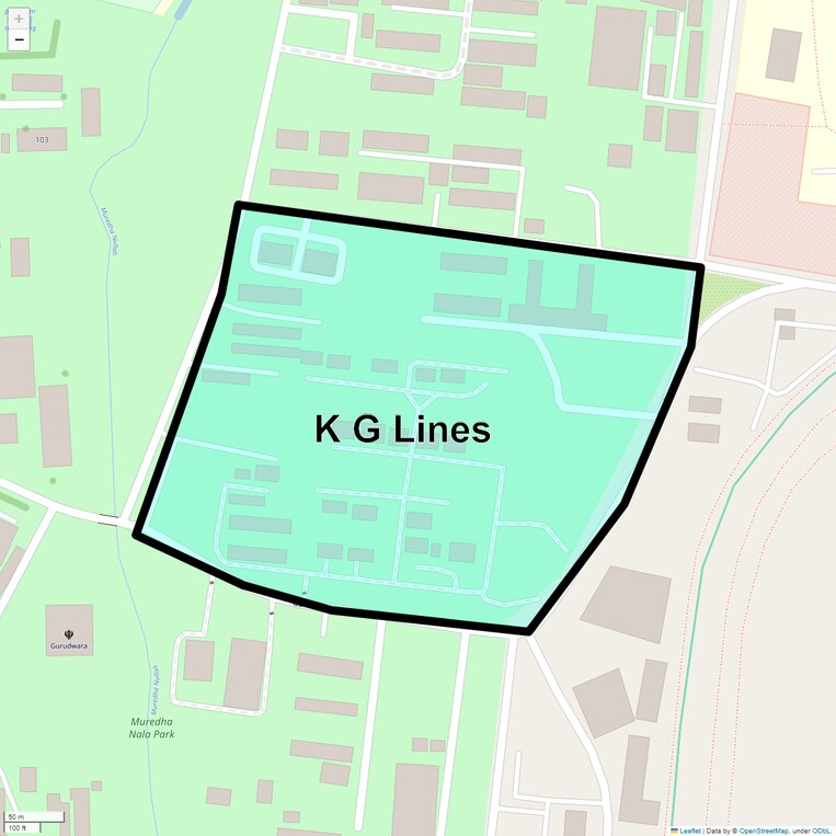 Location Map of K G Lines