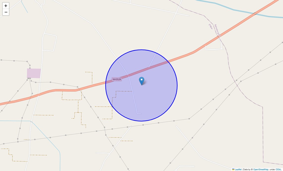 Location Map of Kablana, Bahadurgarh