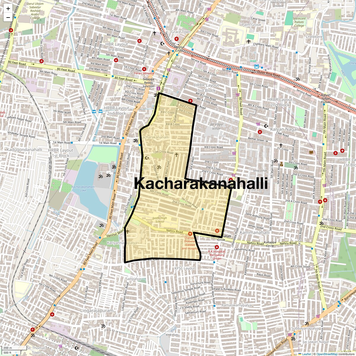 Check Time Travel of Kacharakanahalli, Bangalore