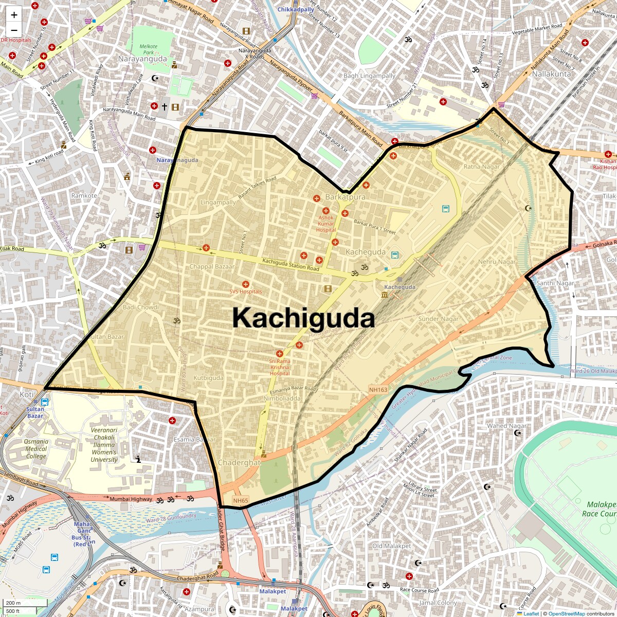 Check Time Travel of Kachiguda, Hyderabad