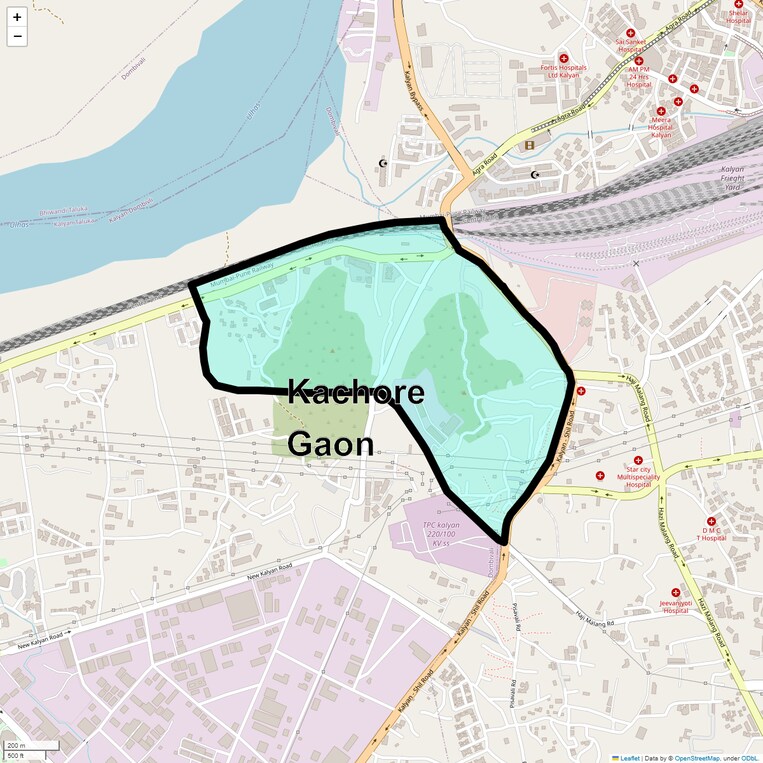 Location Map of Kachore Gaon