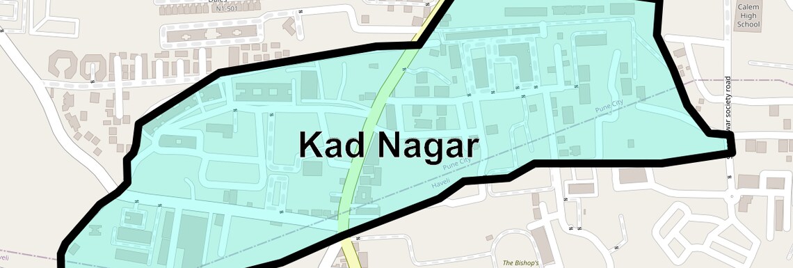 Location Map of Kad Nagar, Pune