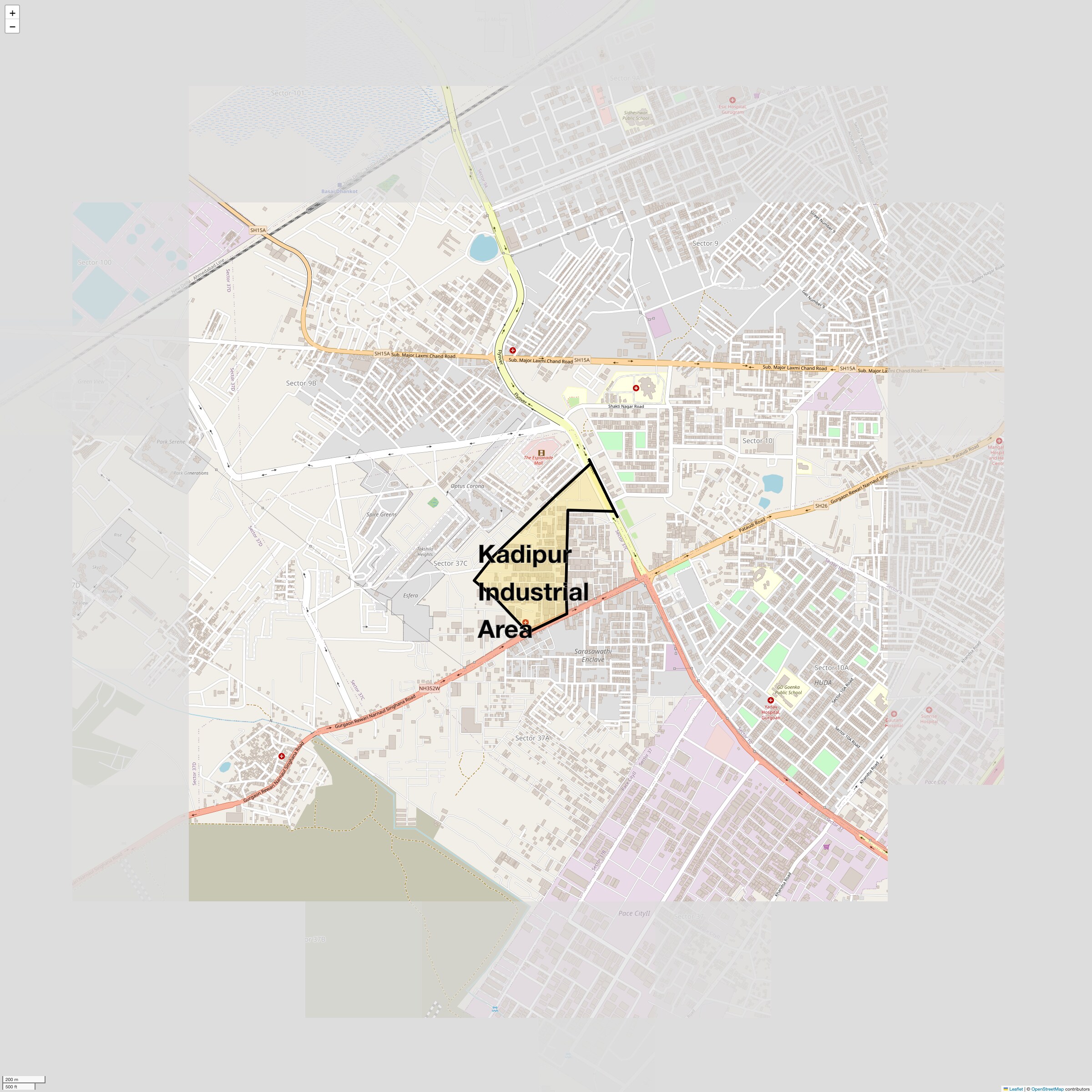 Check Time Travel of Kadipur Industrial Area, Gurgaon