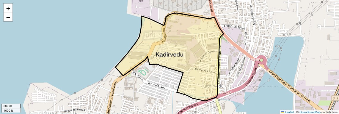Kadirvedu Map