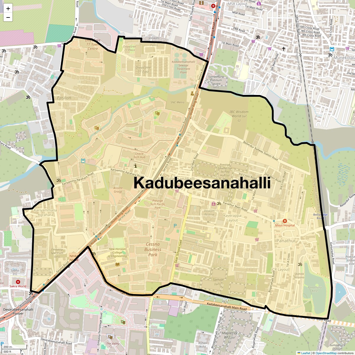 Check Time Travel of Kadubeesanahalli, Bangalore
