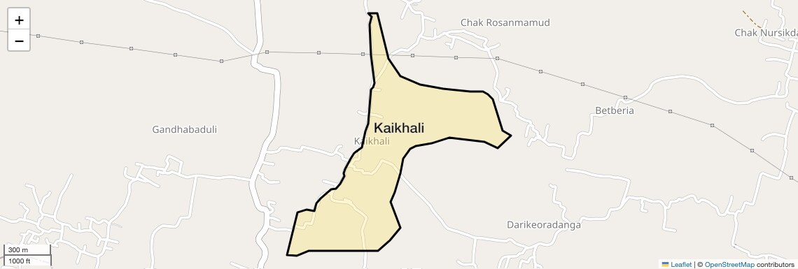 Location Map of Kaikhali, Kolkata