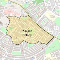 Kailash Colony Map