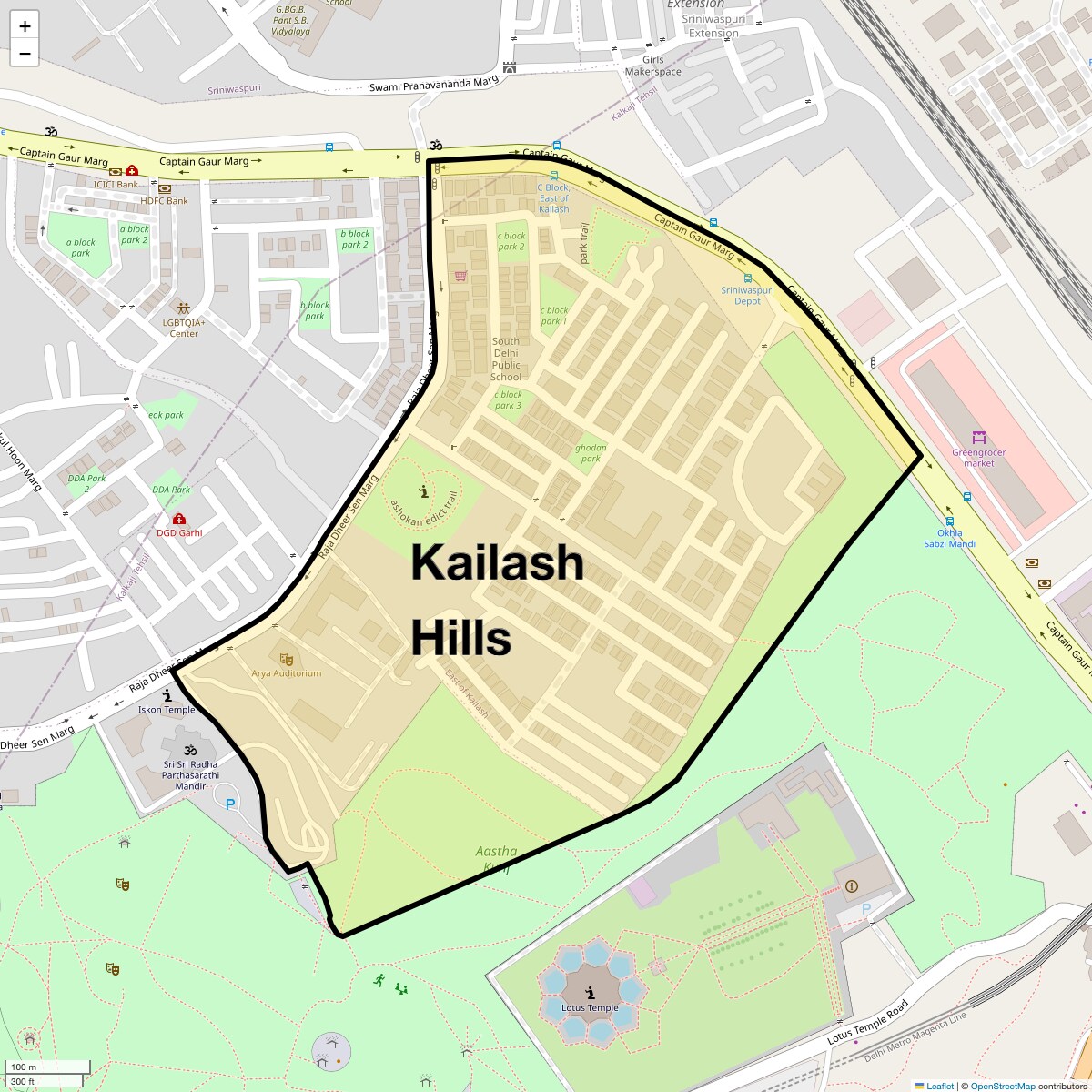 Check Time Travel of Kailash Hills, Delhi