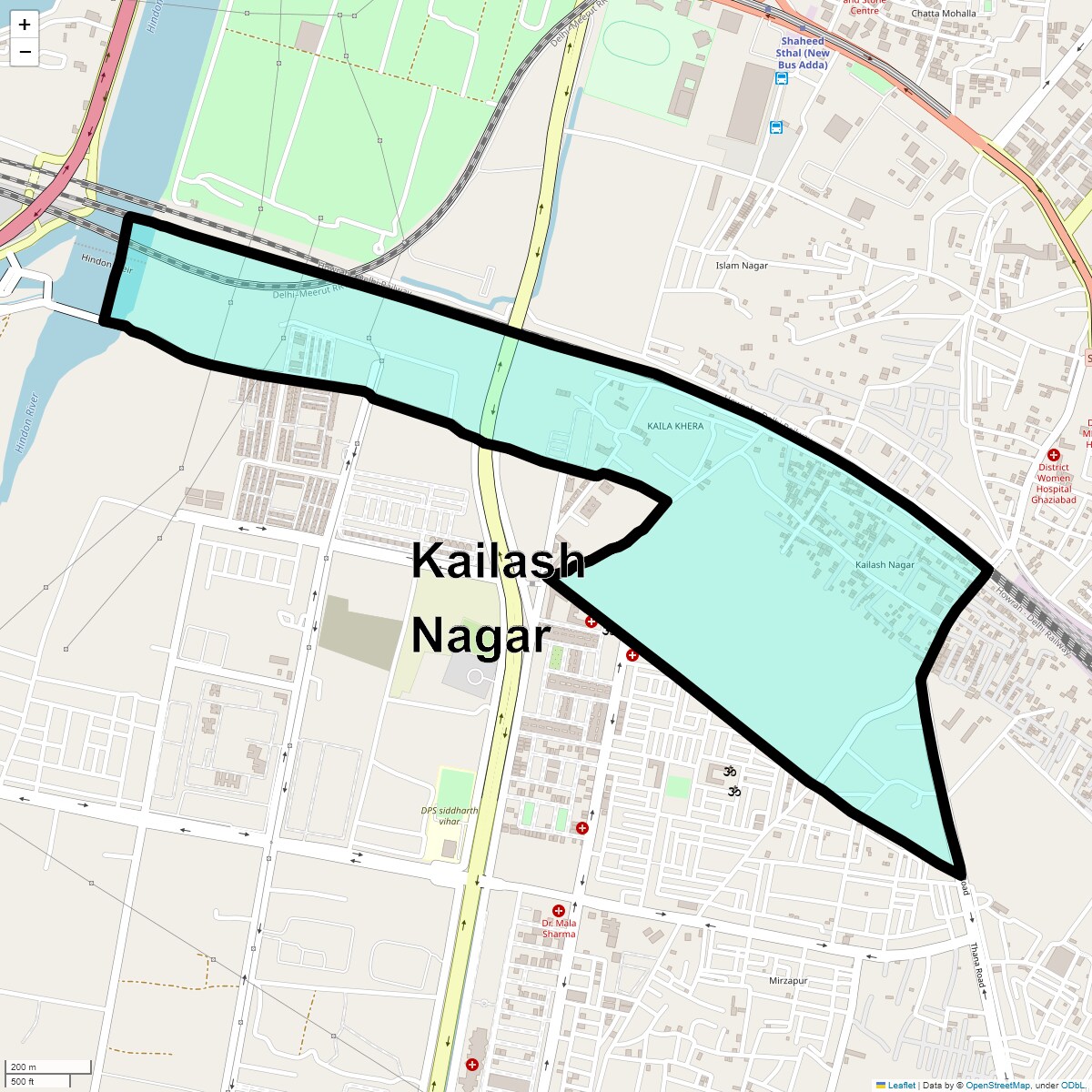 Kailash Nagar Map