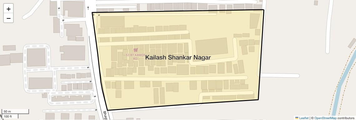 Location Map of Kailash Shankar Nagar, Pune