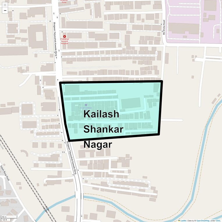 Location Map of Kailash Shankar Nagar