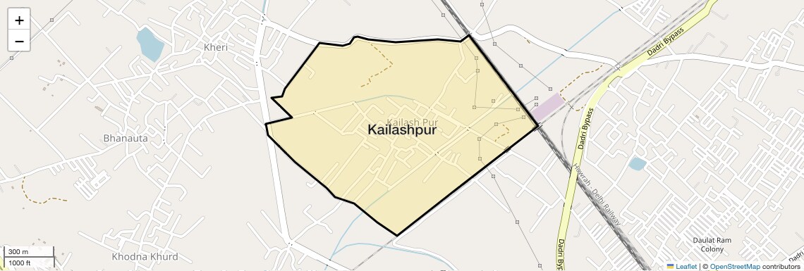 Location Map of Kailashpur, Greater Noida
