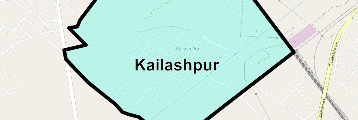 Location Map of Kailashpur, Greater Noida