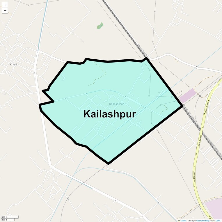 Location Map of Kailashpur