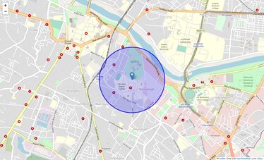 Location Map of Kaisarbagh, Lucknow