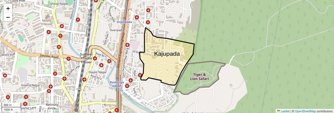 Kajupada Map